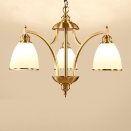 Lampadario in rame e metallo integrato Rustic Lodge a 3 luci