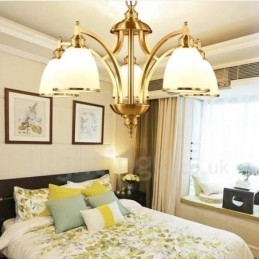 Lampadario in rame e metallo integrato Rustic Lodge a 5 luci