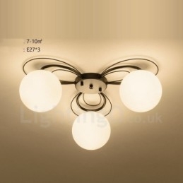 Lampadario integrato rustico a 3 luci