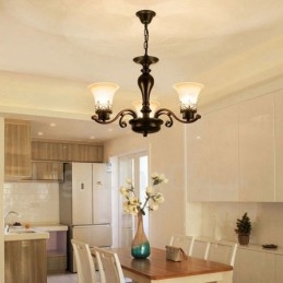 Lampadario in metallo integrato Rustic Lodge a 3 luci