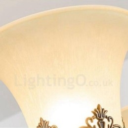 Lampadario in metallo integrato Rustic Lodge a 12 luci
