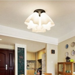 Lampadario integrato rustico a 3 luci