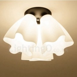 Lampadario integrato rustico a 3 luci