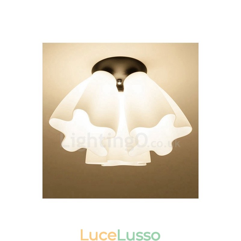 Lampadario integrato rustico a 3 luci