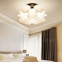 Lampadario integrato rustico a 5 luci