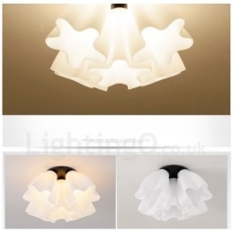 Lampadario integrato rustico a 5 luci