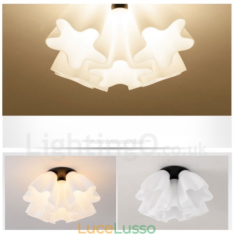Lampadario integrato rustico a 5 luci