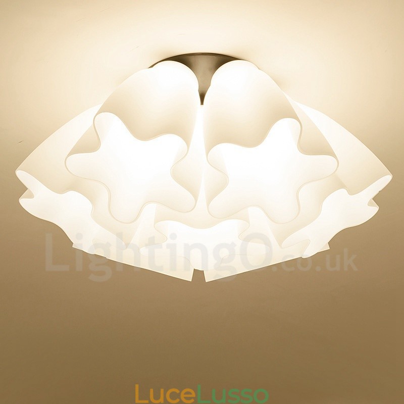Lampadario integrato rustico a 7 luci