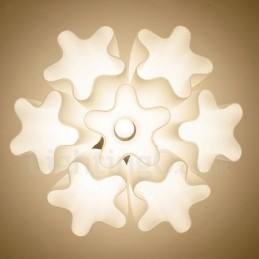 Lampadario integrato rustico a 7 luci