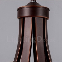 Lampadario in metallo integrato Rustic Lodge a 8 luci