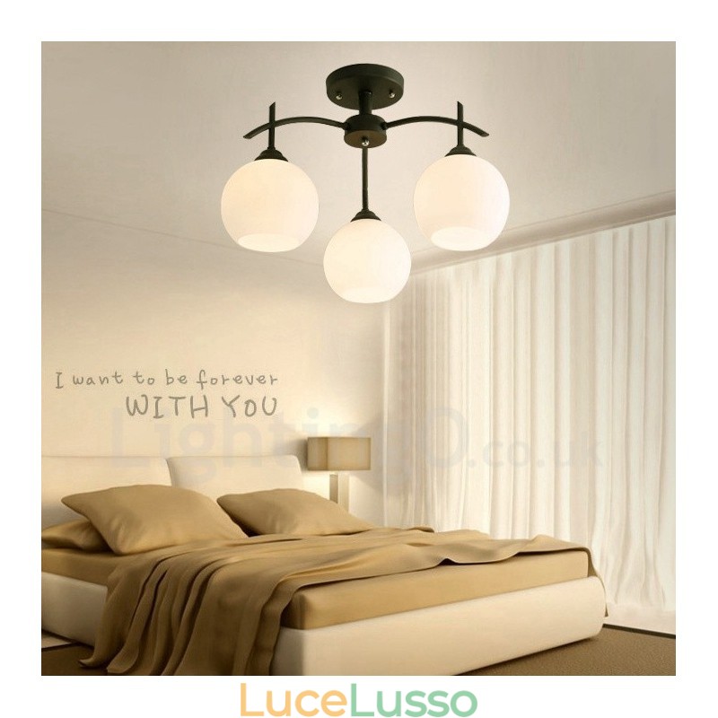 Lampadario tradizionale classico integrato a 3 luci