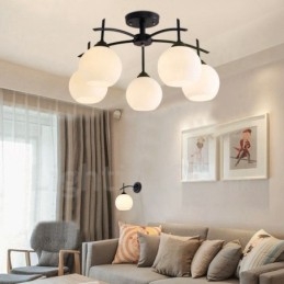Lampadario tradizionale classico integrato a 5 luci