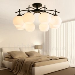 Lampadario tradizionale classico integrato a 8 luci
