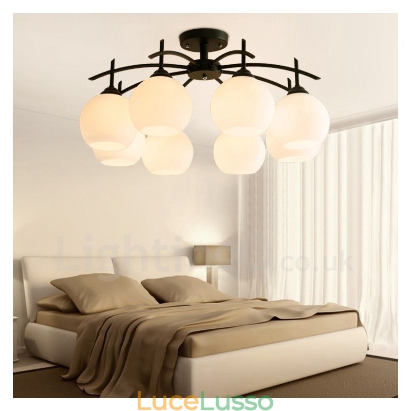 Lampadario tradizionale classico integrato a 8 luci