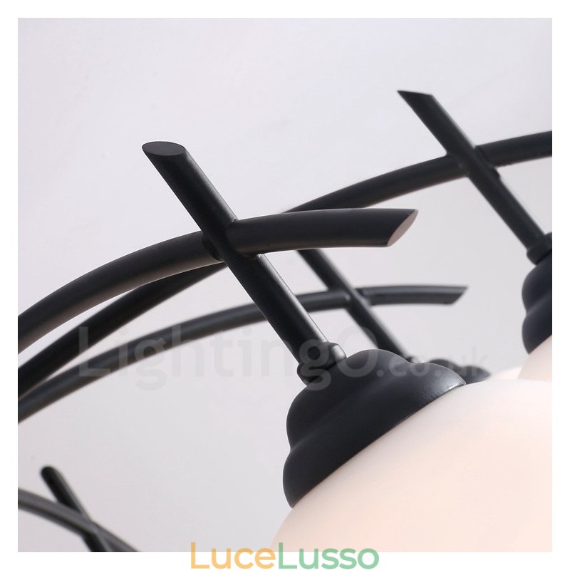 Lampadario tradizionale classico integrato a 8 luci