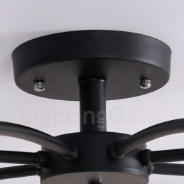Lampadario tradizionale classico integrato a 8 luci