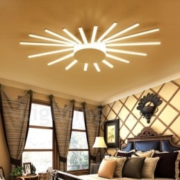 Lampadario moderno contemporaneo in metallo integrato da 18 luci