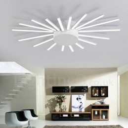 Lampadario moderno contemporaneo in metallo integrato da 18 luci