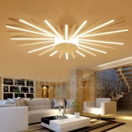Lampadario moderno contemporaneo in metallo integrato da 28 luci
