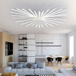 Lampadario moderno contemporaneo in metallo integrato da 28 luci