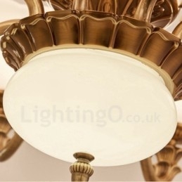 Lampadario di lusso tradizionale classico integrato in metallo a 15 luci