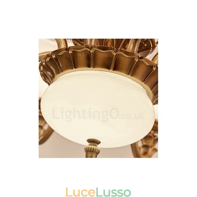 Lampadario di lusso tradizionale classico integrato in metallo a 15 luci