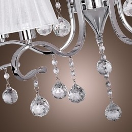Lampadario moderno contemporaneo in cristallo elettroplaccato