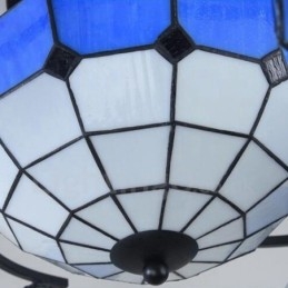 Lampadario integrato in stile mediterraneo a 9 luci