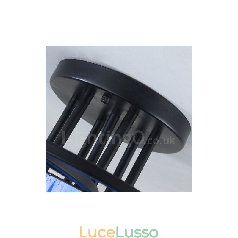 Lampadario integrato in stile mediterraneo a 9 luci