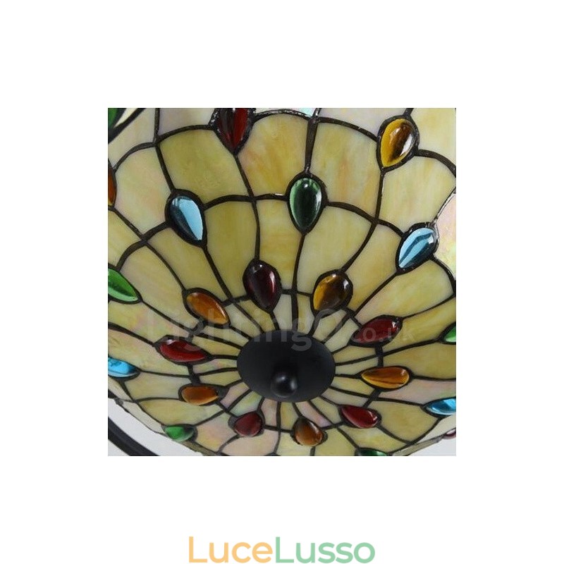 Lampadario integrato in stile mediterraneo a 4 luci