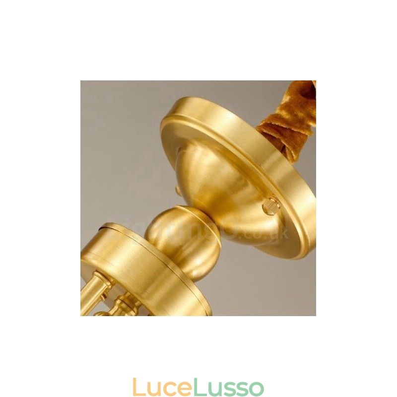 Lampadario in rame e metallo integrato rustico Lodge a 8 luci in ottone