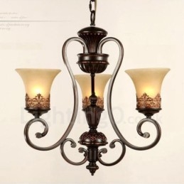 Lampadario in metallo integrato Rustic Lodge a 3 luci