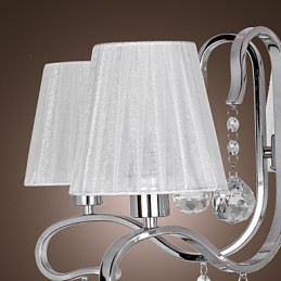 Lampadario moderno contemporaneo in cristallo elettroplaccato