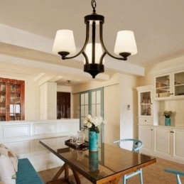 Lampadario in metallo integrato Rustic Lodge a 3 luci