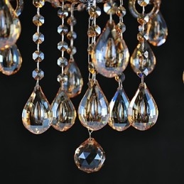 Lampadario in cristallo tradizionale classico in vetro 6 luci