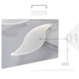 Lampadario moderno contemporaneo integrato a 3 luci