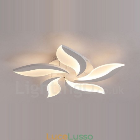 Lampadario moderno contemporaneo integrato a 5 luci Lampadario moderno contemporaneo integrato a 5 luci