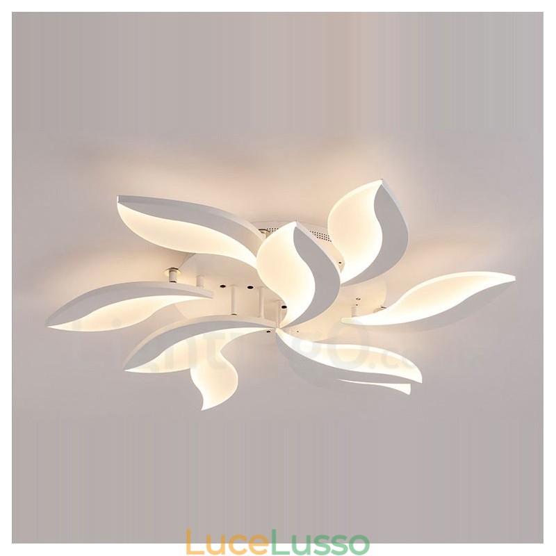 Lampadario moderno contemporaneo integrato da 68 W a 9 luci