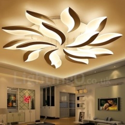 Lampadario moderno contemporaneo integrato da 15 luci da 128 W