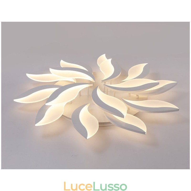 Lampadario moderno contemporaneo integrato da 15 luci da 128 W