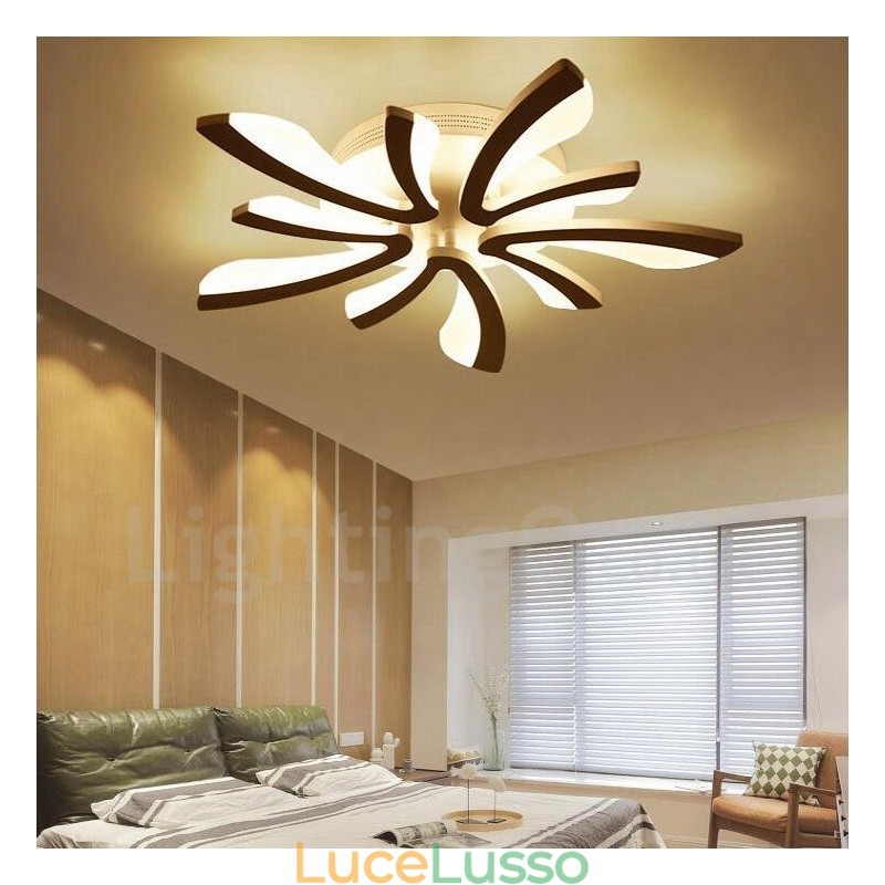 Lampadario moderno contemporaneo integrato a 5 luci