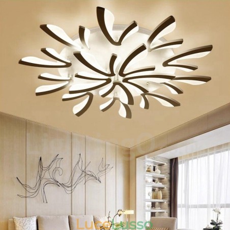 Lampadario moderno contemporaneo integrato da 15 luci Lampadario moderno contemporaneo integrato da 15 luci