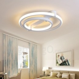 Lampadario moderno contemporaneo a 2 anelli