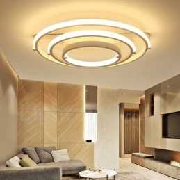 Lampadario moderno contemporaneo a 3 anelli