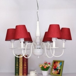 Lampadario tradizionale classico in metallo integrato