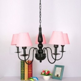 Lampadario in metallo integrato in stile mediterraneo