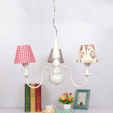 Lampadario tradizionale classico in metallo integrato Lampadario tradizionale classico in metallo integrato