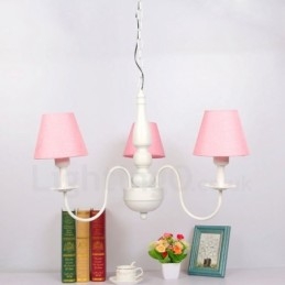 Lampadario tradizionale classico in metallo integrato