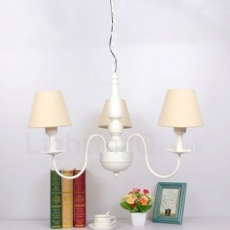 Lampadario tradizionale classico in metallo integrato