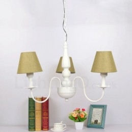 Lampadario tradizionale classico in metallo integrato